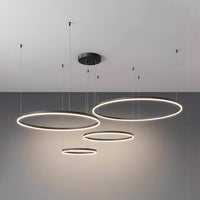 WOMO Living Room Pendant Lamp Chandelier Ring with Remote Control-WM2003