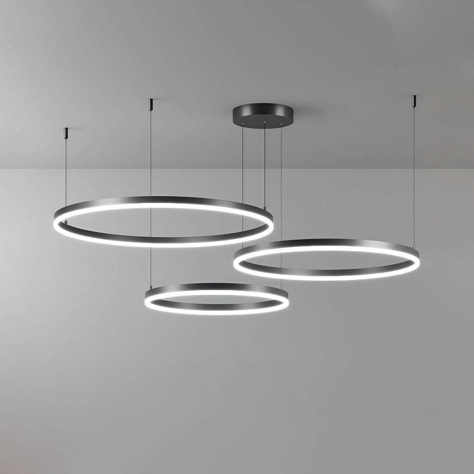 WOMO Wohnzimmer Pendelleuchte Kronleuchter Ring mit Fernbedienung-WM2003