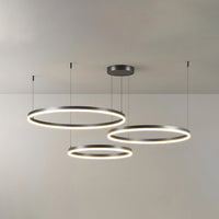 WOMO Living Room Pendant Lamp Chandelier Ring with Remote Control-WM2003