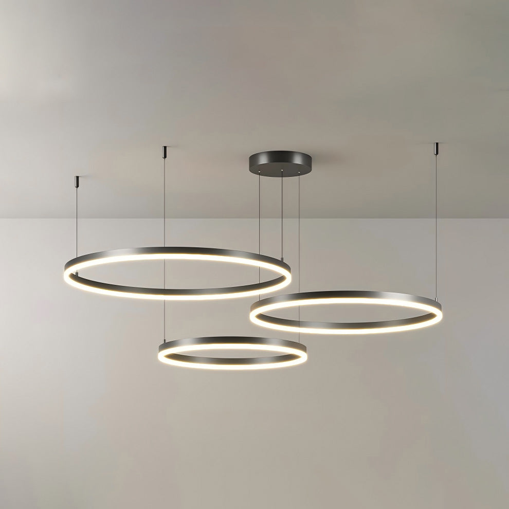 WOMO Wohnzimmer Pendelleuchte Kronleuchter Ring mit Fernbedienung-WM2003