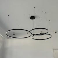 WOMO Living Room Pendant Lamp Chandelier Ring with Remote Control-WM2003