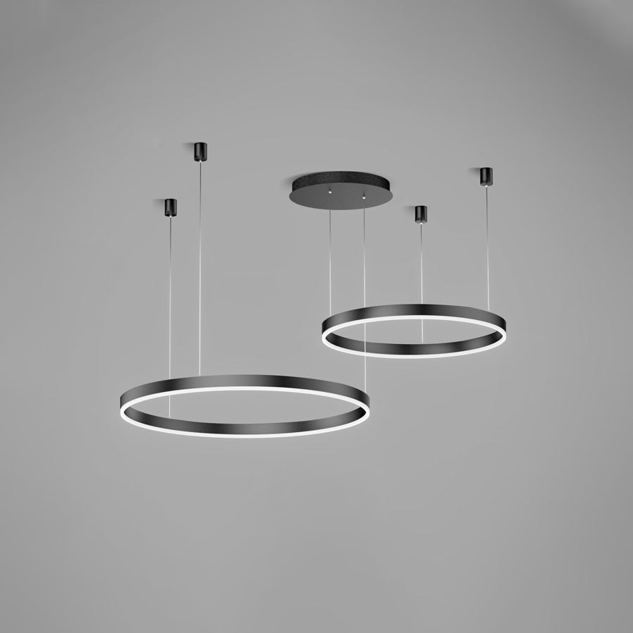 WOMO Wohnzimmer Pendelleuchte Kronleuchter Ring mit Fernbedienung-WM2003