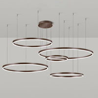 WOMO Living Room Pendant Lamp Chandelier Ring with Remote Control-WM2003