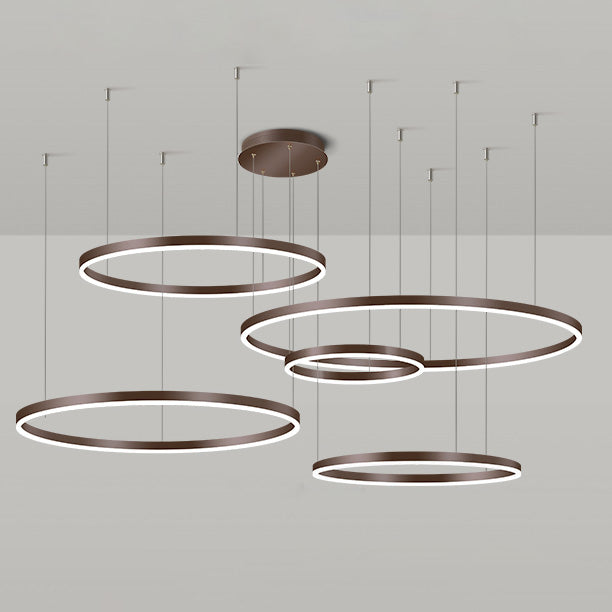 WOMO Wohnzimmer Pendelleuchte Kronleuchter Ring mit Fernbedienung-WM2003
