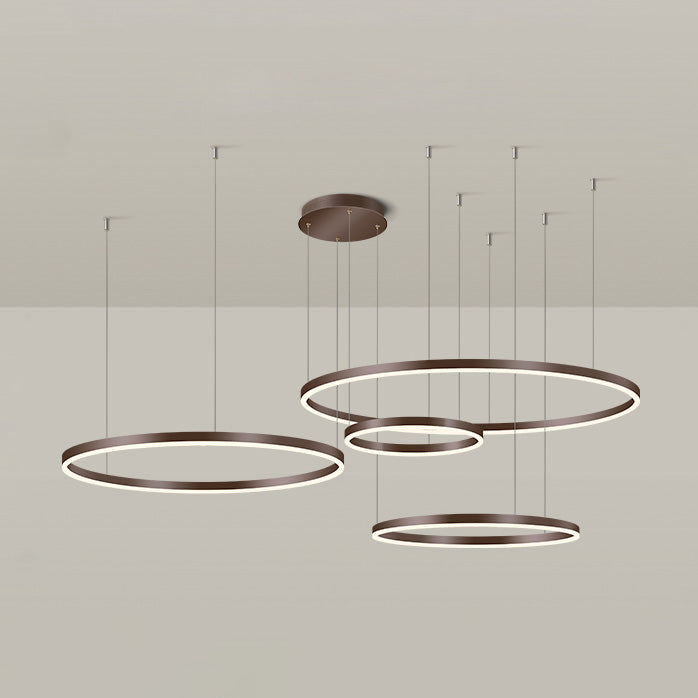 WOMO Wohnzimmer Pendelleuchte Kronleuchter Ring mit Fernbedienung-WM2003