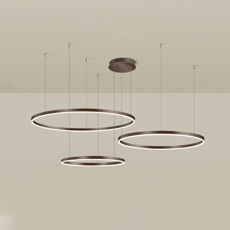WOMO Wohnzimmer Pendelleuchte Kronleuchter Ring mit Fernbedienung-WM2003