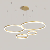 WOMO Living Room Pendant Lamp Chandelier Ring with Remote Control-WM2003