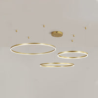 WOMO Living Room Pendant Lamp Chandelier Ring with Remote Control-WM2003