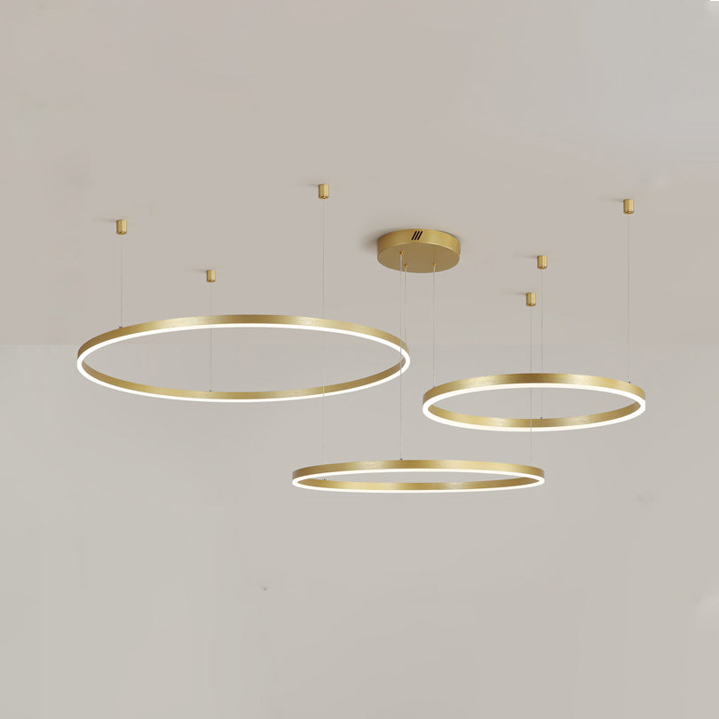 WOMO Wohnzimmer Pendelleuchte Kronleuchter Ring mit Fernbedienung-WM2003