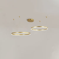 WOMO Living Room Pendant Lamp Chandelier Ring with Remote Control-WM2003