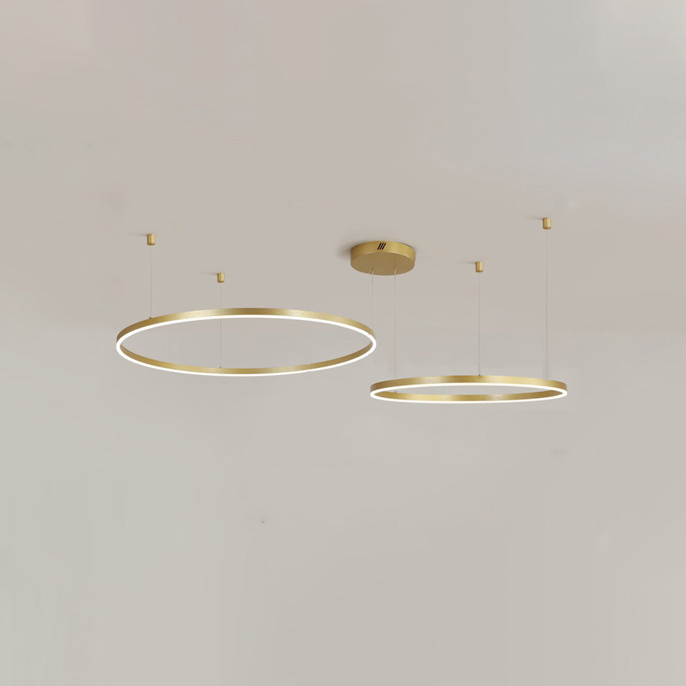 WOMO Wohnzimmer Pendelleuchte Kronleuchter Ring mit Fernbedienung-WM2003
