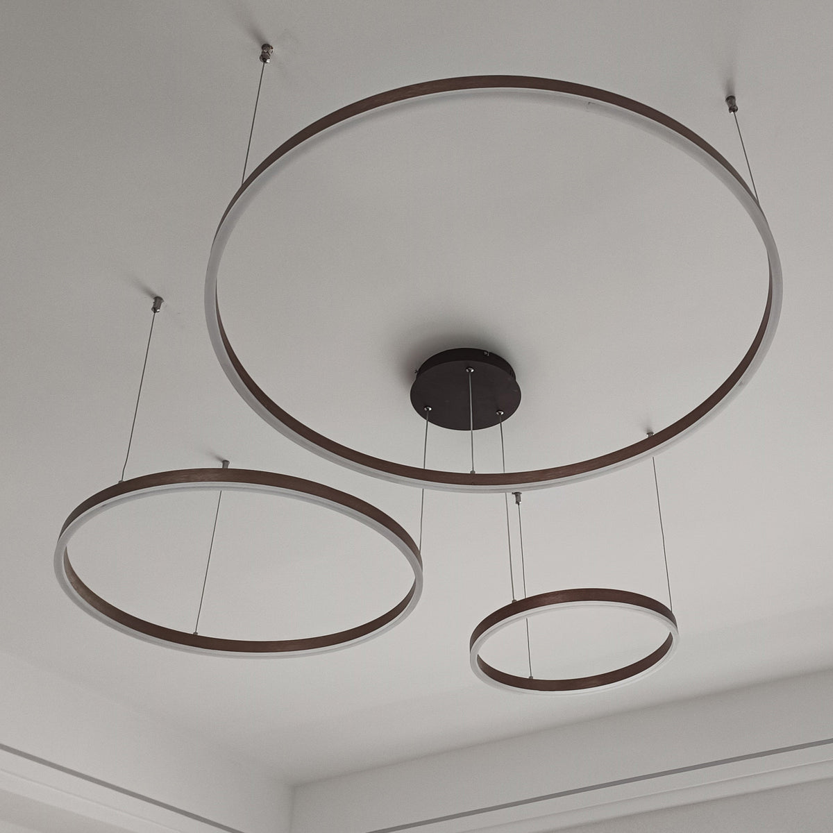 WOMO Living Room Pendant Lamp Chandelier Ring with Remote Control-WM2003