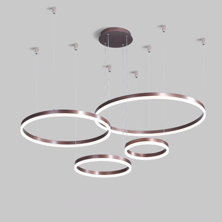 WOMO Wohnzimmer Pendelleuchte Kronleuchter Ring mit Fernbedienung-WM2003
