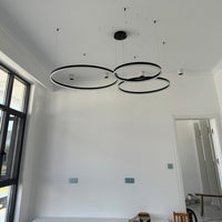 WOMO Living Room Pendant Lamp Chandelier Ring with Remote Control-WM2003