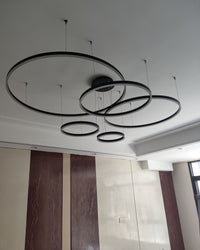 WOMO Living Room Pendant Lamp Chandelier Ring with Remote Control-WM2003