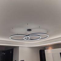 WOMO Living Room Pendant Lamp Chandelier Ring with Remote Control-WM2003