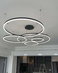 WOMO Living Room Pendant Lamp Chandelier Ring with Remote Control-WM2003