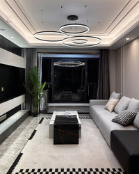 WOMO Living Room Pendant Lamp Chandelier Ring with Remote Control-WM2003