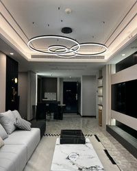WOMO Living Room Pendant Lamp Chandelier Ring with Remote Control-WM2003