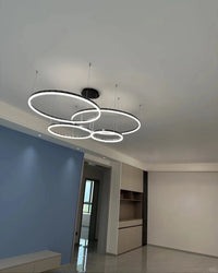 WOMO Living Room Pendant Lamp Chandelier Ring with Remote Control-WM2003