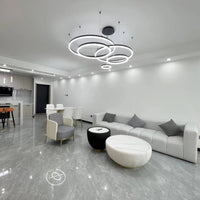 WOMO Living Room Pendant Lamp Chandelier Ring with Remote Control-WM2003