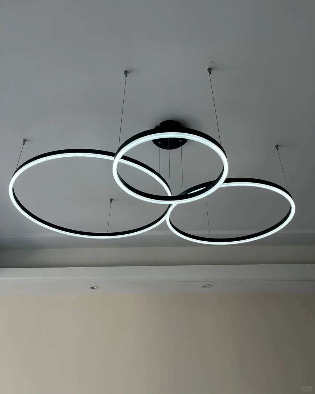 WOMO Wohnzimmer Pendelleuchte Kronleuchter Ring mit Fernbedienung-WM2003