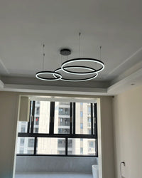 WOMO Living Room Pendant Lamp Chandelier Ring with Remote Control-WM2003