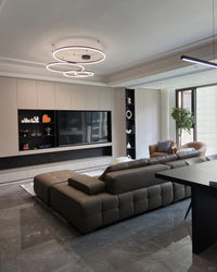 WOMO Living Room Pendant Lamp Chandelier Ring with Remote Control-WM2003