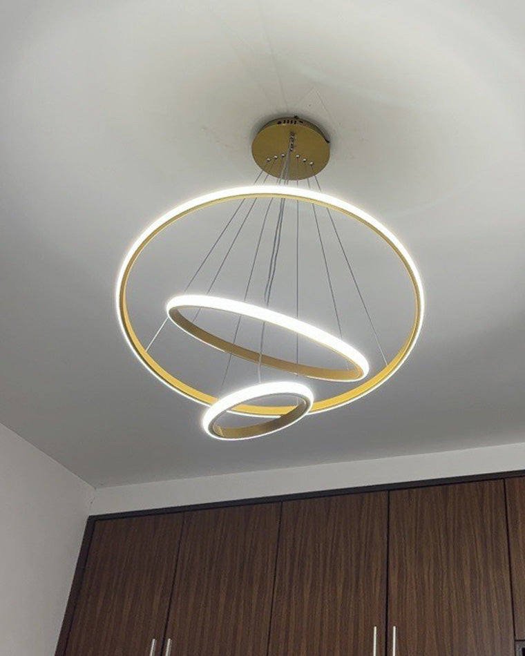 WOMO 3er Kronleuchter LED Ring-WM2006
