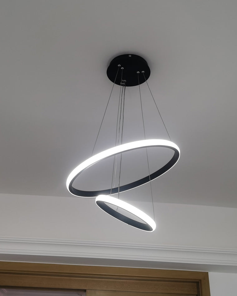 WOMO 3er Kronleuchter LED Ring-WM2006