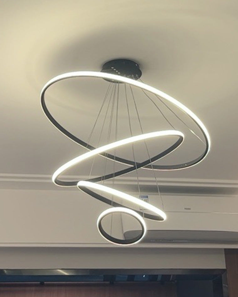 WOMO 3er Kronleuchter LED Ring-WM2006