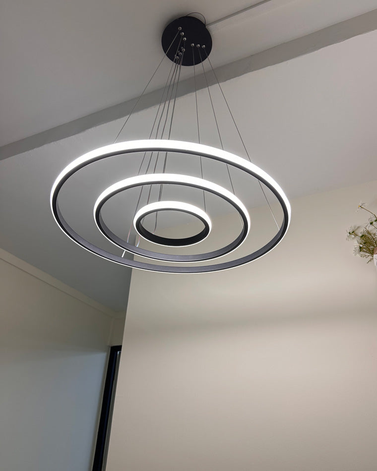 WOMO 3er Kronleuchter LED Ring-WM2006
