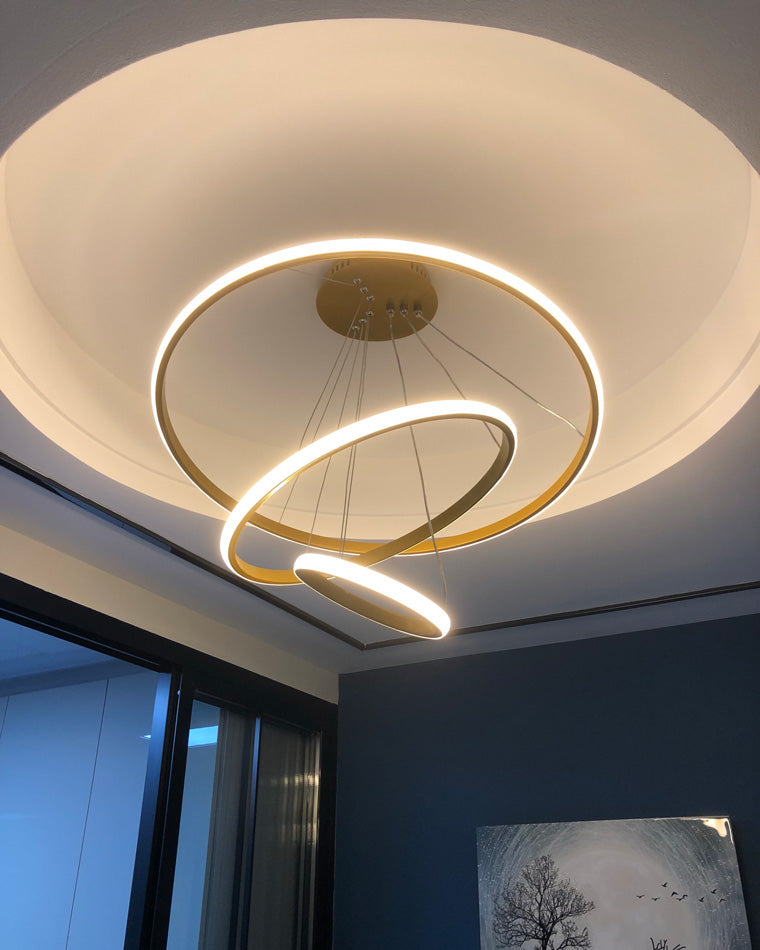 WOMO 3er Kronleuchter LED Ring-WM2006