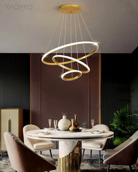 WOMO 3er Kronleuchter LED Ring-WM2006