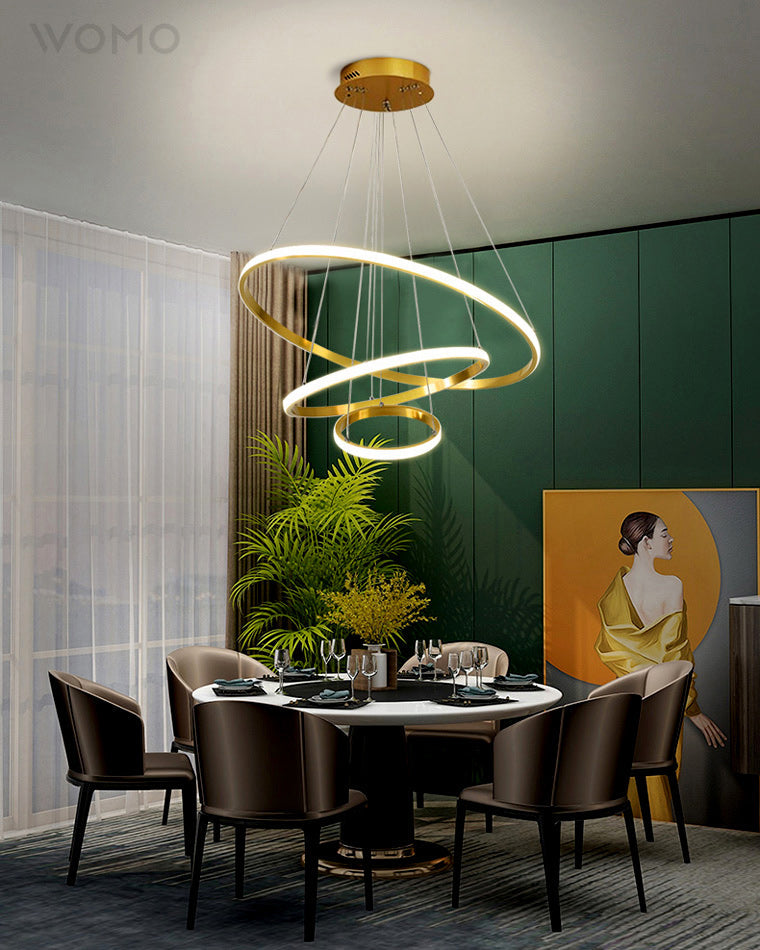 WOMO 3er Kronleuchter LED Ring-WM2006