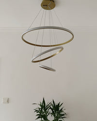 WOMO 3er Kronleuchter LED Ring-WM2006