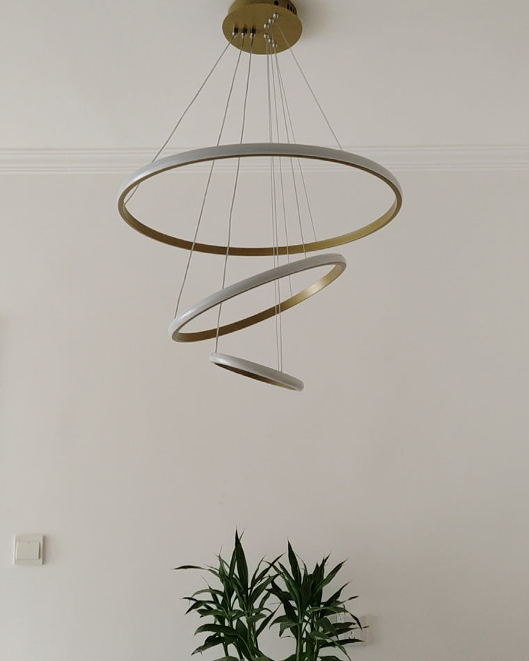 WOMO 3er Kronleuchter LED Ring-WM2006