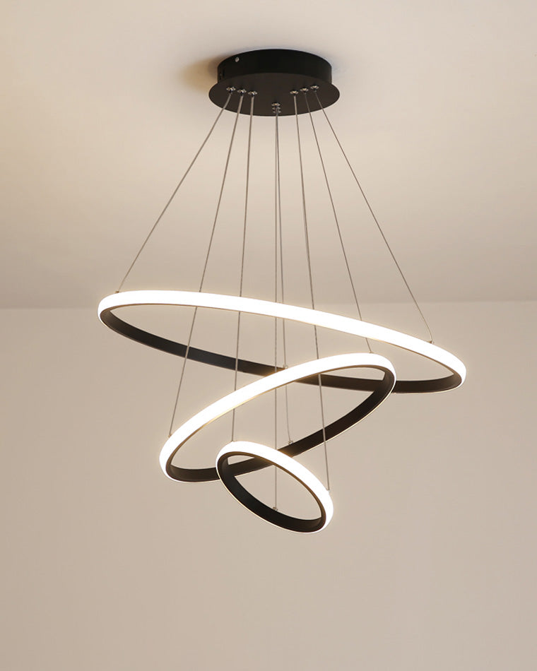 WOMO 3er Kronleuchter LED Ring-WM2006