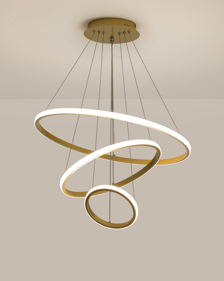 WOMO 3er Kronleuchter LED Ring-WM2006