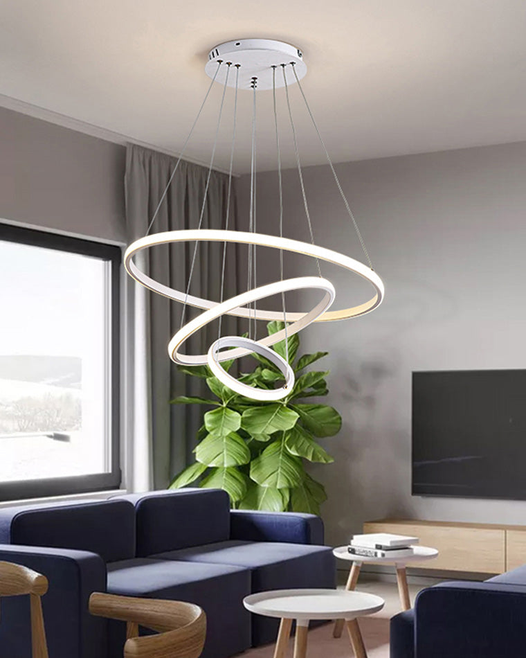 WOMO 3er Kronleuchter LED Ring-WM2006