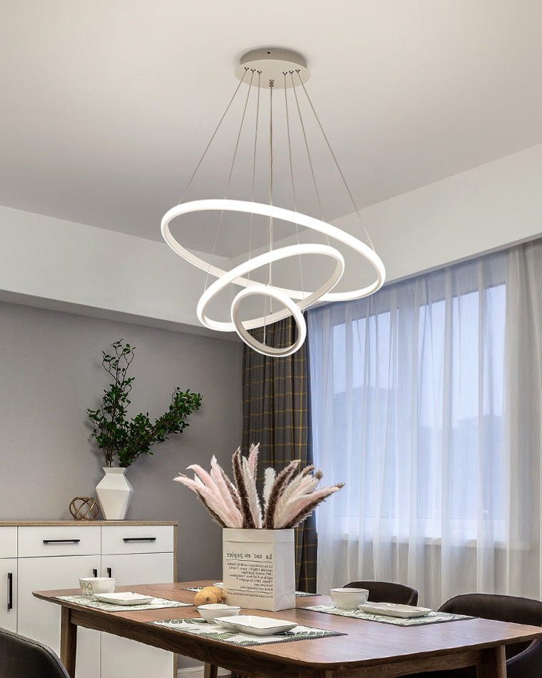 WOMO 3er Kronleuchter LED Ring-WM2006