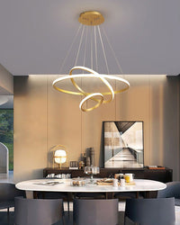 WOMO 3er Kronleuchter LED Ring-WM2006