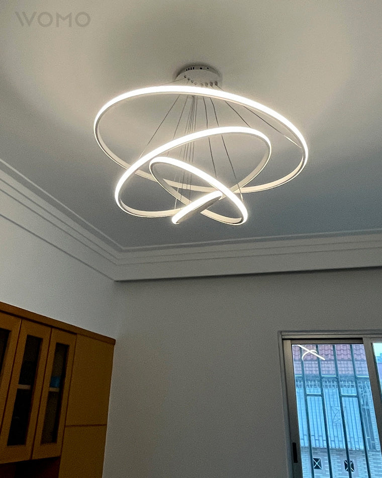 WOMO 3er Kronleuchter LED Ring-WM2006