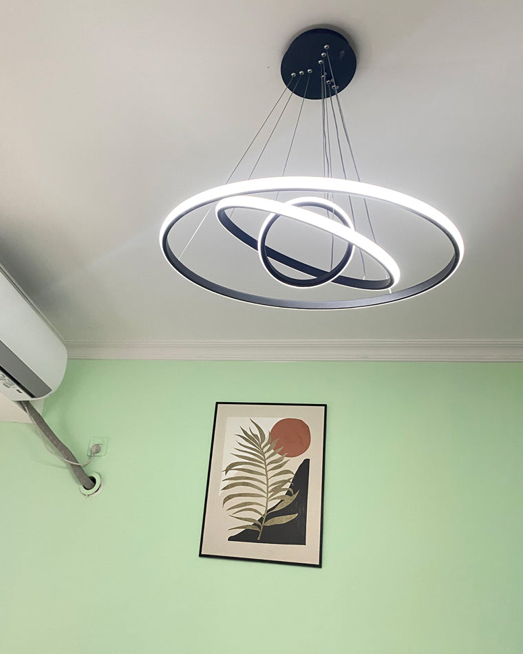 WOMO 3er Kronleuchter LED Ring-WM2006