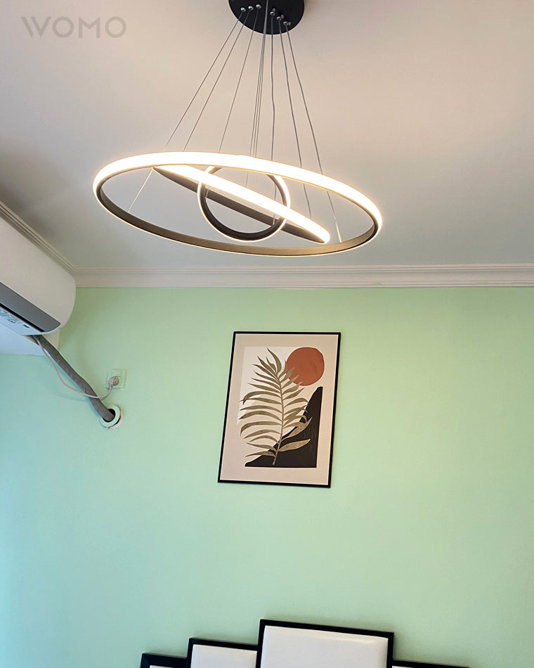 WOMO 3er Kronleuchter LED Ring-WM2006