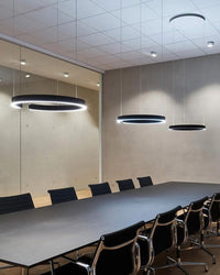 WOMO Schwarz/Gold Ring Led Kronleuchter-WM2009