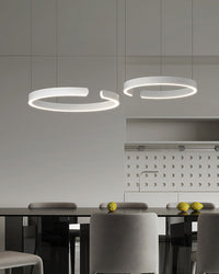 WOMO Schwarz/Gold Ring Led Kronleuchter-WM2009