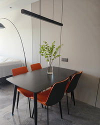 WOMO Longue Suspension LED Métal Minimaliste pour Table à Manger-WM2010