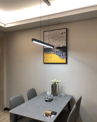 WOMO Longue Suspension LED Métal Minimaliste pour Table à Manger-WM2010