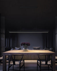 WOMO Longue Suspension LED Métal Minimaliste pour Table à Manger-WM2010